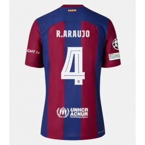 Barcelona Ronald Araujo #4 Hjemmebanetrøje 2023-24 Kort ærmer